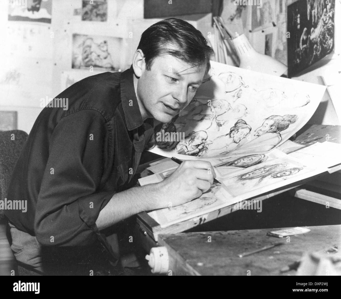 Animateur RICHARD WILLIAMS travaille sur l' 'ragpicker charact Banque D'Images