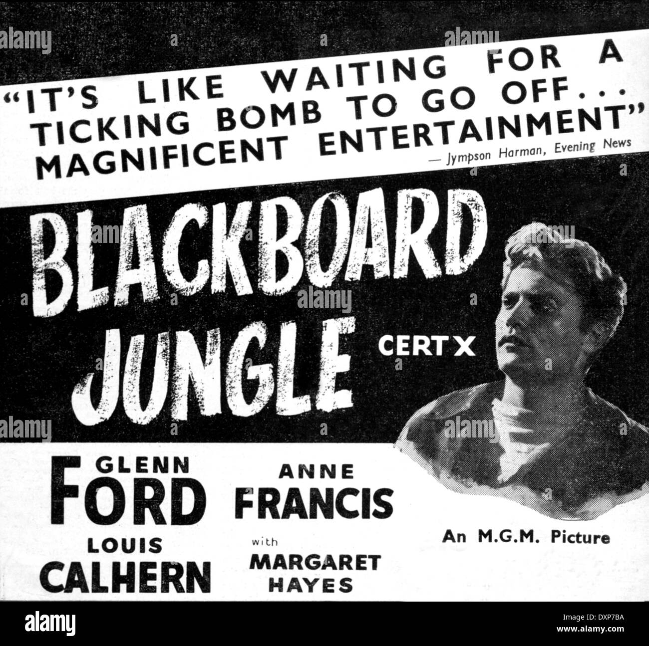 Blackboard jungle movie poster Banque de photographies et d’images à