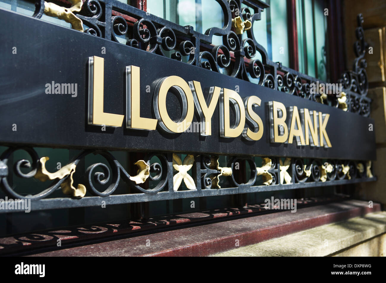 La Banque Lloyds signe, Londres, Angleterre, Royaume-Uni Banque D'Images