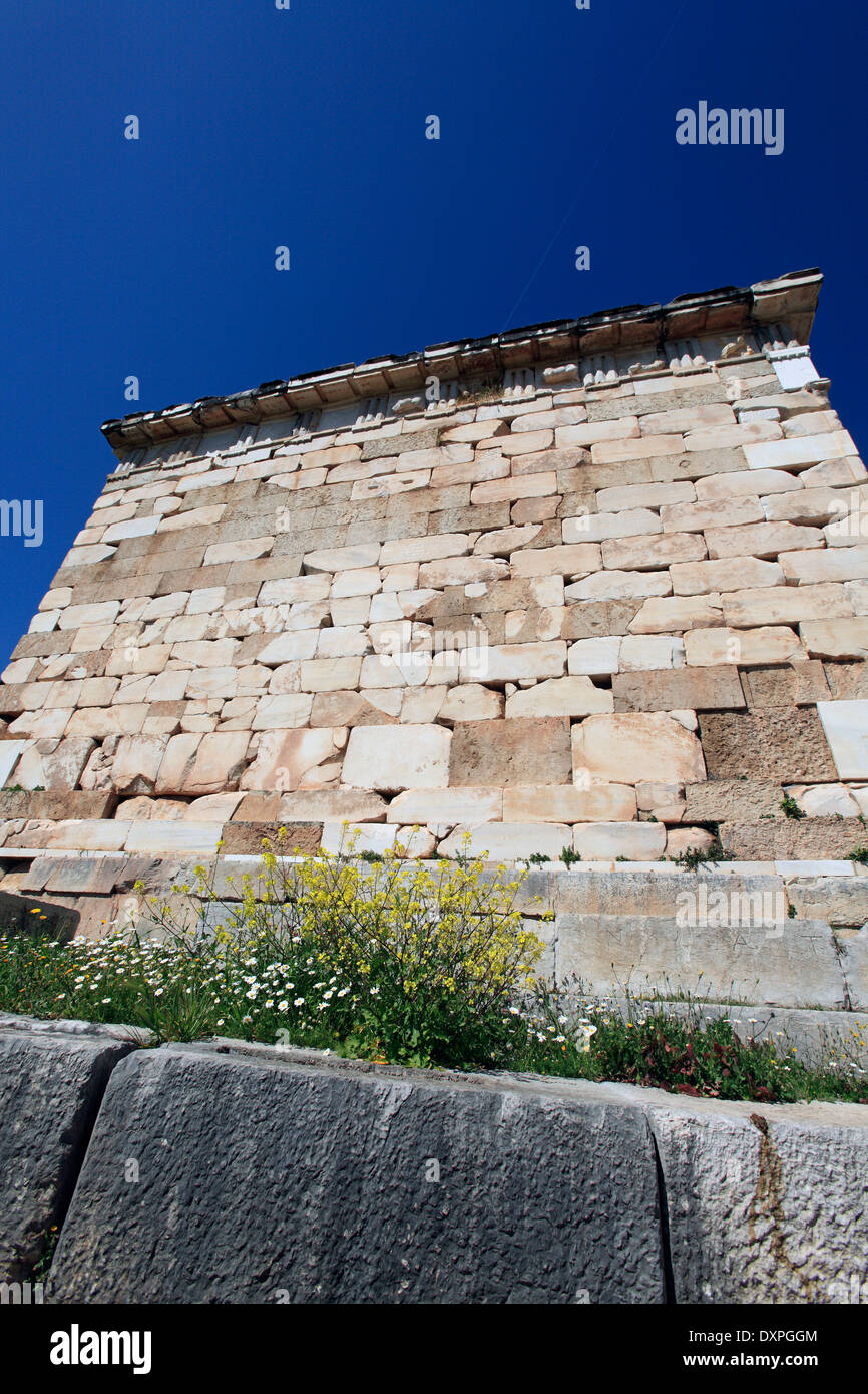 Fokida Grèce Mont Parnasse Delphes le trésor des Athéniens Banque D'Images