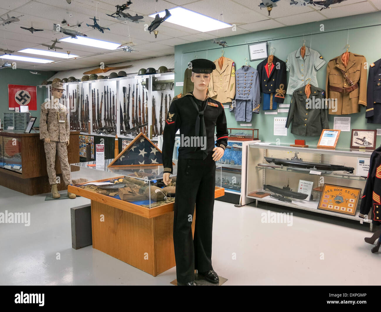 Musée du patrimoine militaire, village de pêcheurs, Punta Gorda, Florida, USA Banque D'Images
