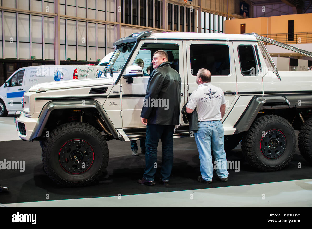 Poznan, Pologne. Mar 27, 2014. Poznan Motor Show est le plus grand événement juste en Pologne, l'industrie automobile, organisé chaque année par la foire internationale. Sur la photo Mercedes G63 AMG 6x6. Credit : Lukas Juszczak/Alamy Live News Banque D'Images