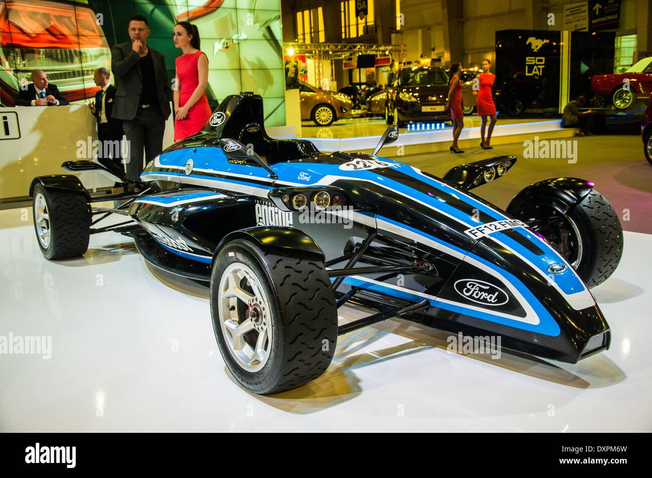 Poznan, Pologne. Mar 27, 2014. Poznan Motor Show est le plus grand événement juste en Pologne, l'industrie automobile, organisé chaque année par la foire internationale. Sur la photo Ford - 202 KM. Credit : Lukas Juszczak/Alamy Live News Banque D'Images