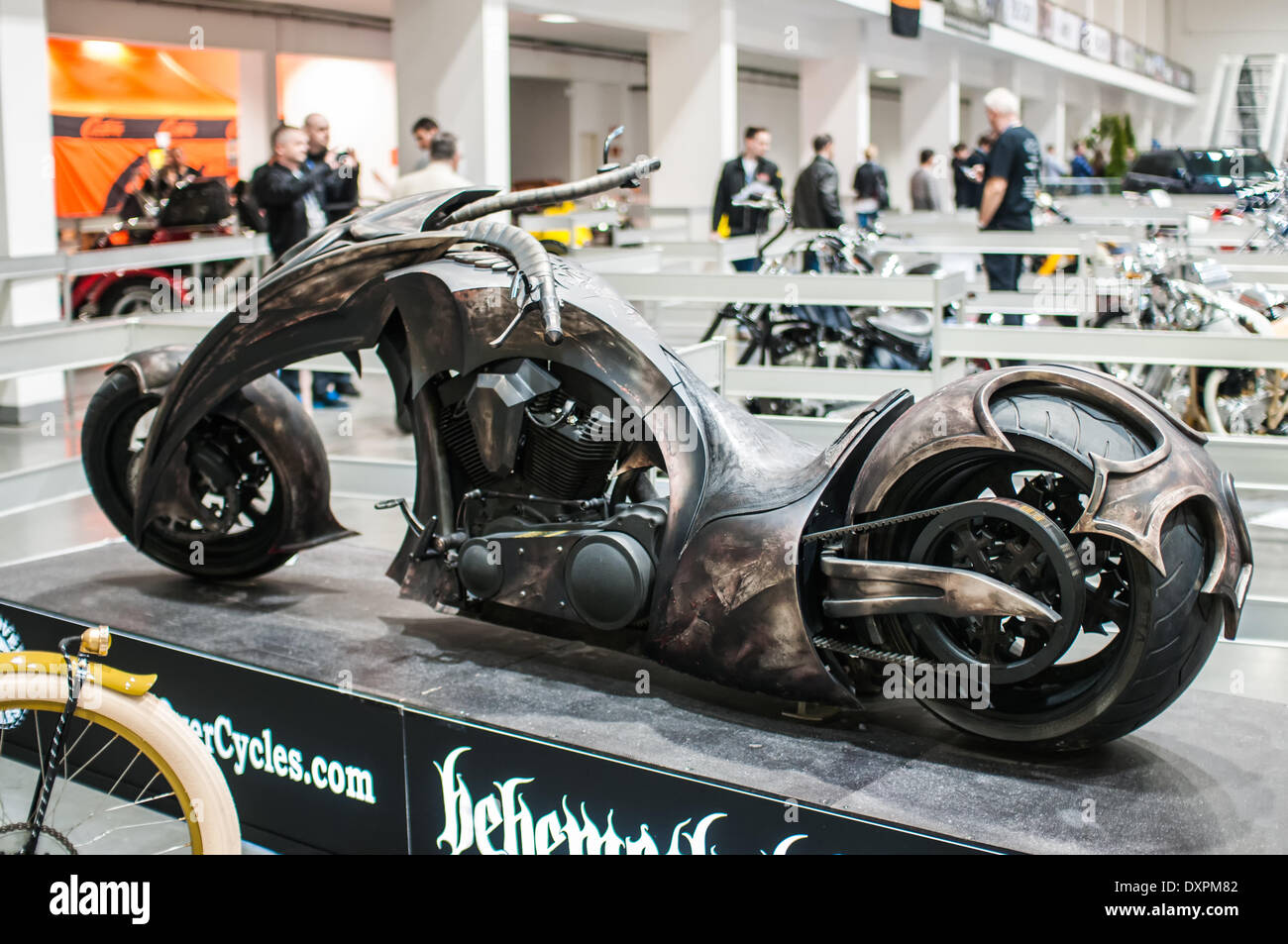 Poznan, Pologne. Mar 27, 2014. Poznan Motor Show est le plus grand événement juste en Pologne, l'industrie automobile, organisé chaque année par la foire internationale. Sur la photo de Harley Davidson par Rafal Pik. Credit : Lukas Juszczak/Alamy Live News Banque D'Images