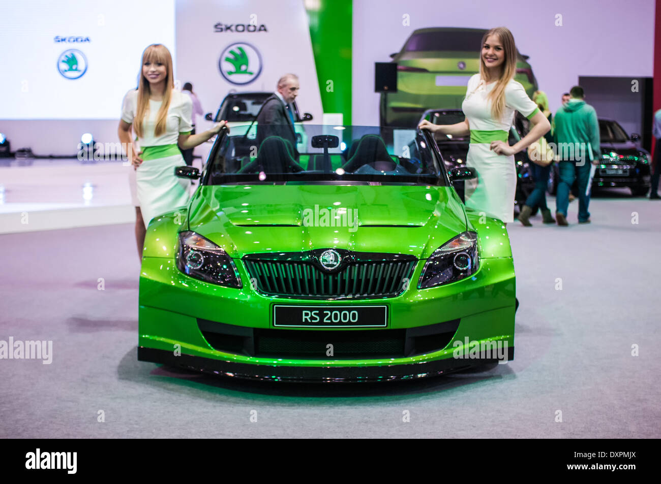 Poznan, Pologne. Mar 27, 2014. Poznan Motor Show est le plus grand événement juste en Pologne, l'industrie automobile, organisé chaque année par la foire internationale. Sur la photo Skoda RS 2000. Credit : Lukas Juszczak/Alamy Live News Banque D'Images