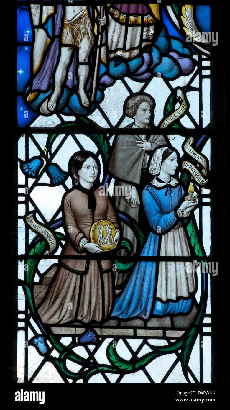 La fenêtre détail Lady Chapel, All Saints Church, Earls Barton, Northamptonshire, England, UK Banque D'Images