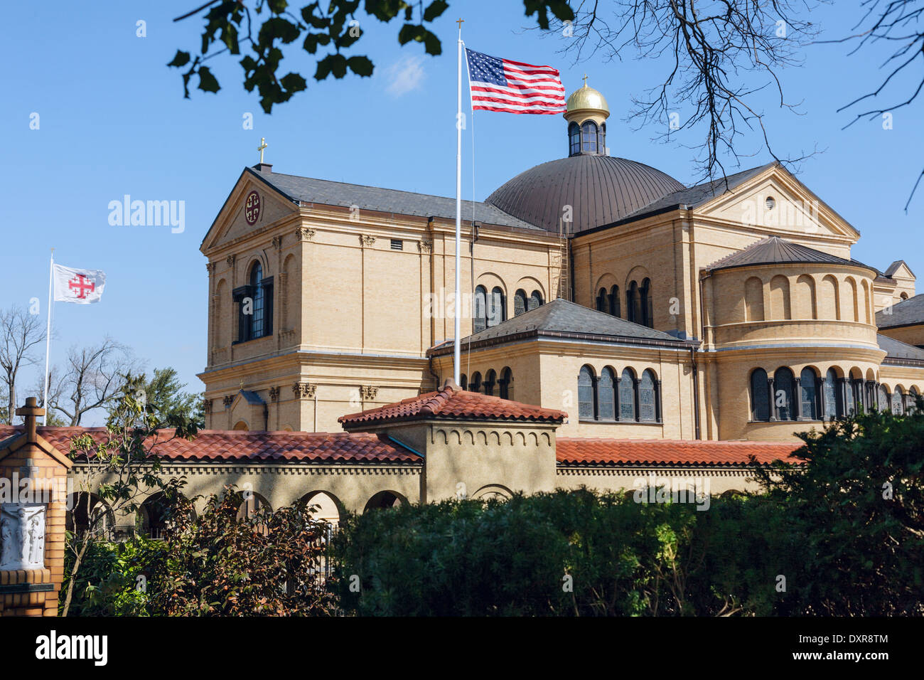 Mont St Sépulcre Franciscan Monastery, London, Washington DC, District of Columbia. Banque D'Images