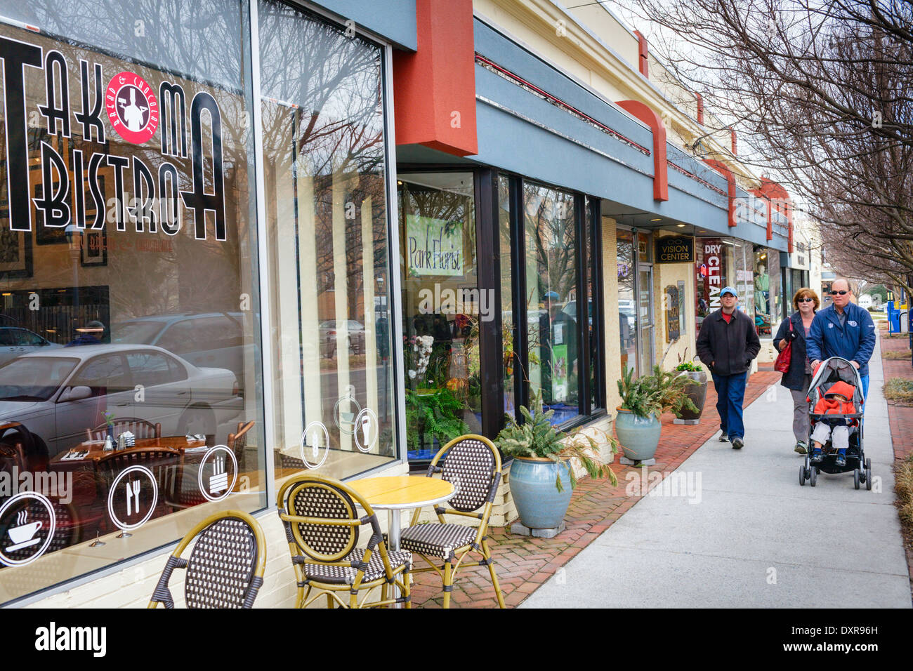 Takoma Park aka Tacoma Park, Maryland. Banque D'Images
