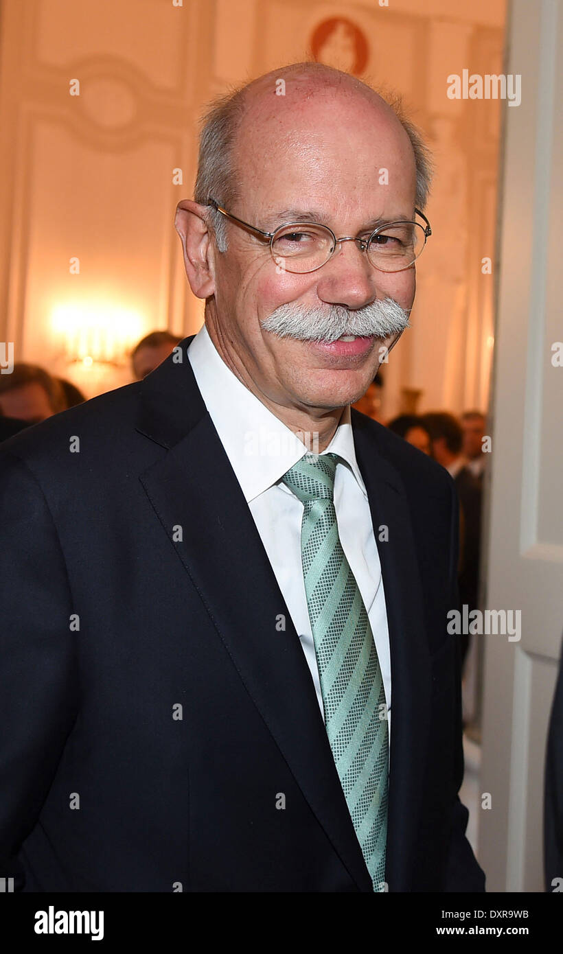 Berlin, Allemagne. Mar 28, 2014. Dieter Zetsche Mercedes à la bienvenue au château Belevue sur Vendredi 28 mars 2014 à Berlin : dpa Crédit photo alliance/Alamy Live News Banque D'Images