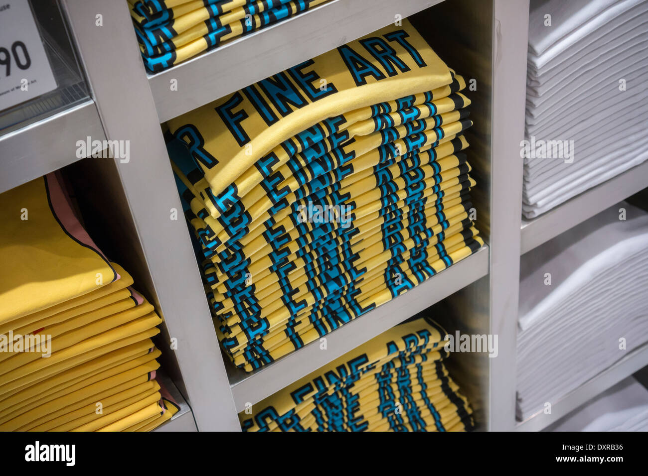 Uniqlo présente son SPRZ NY collection dans leur magasin phare de la Cinquième Avenue à New York Banque D'Images