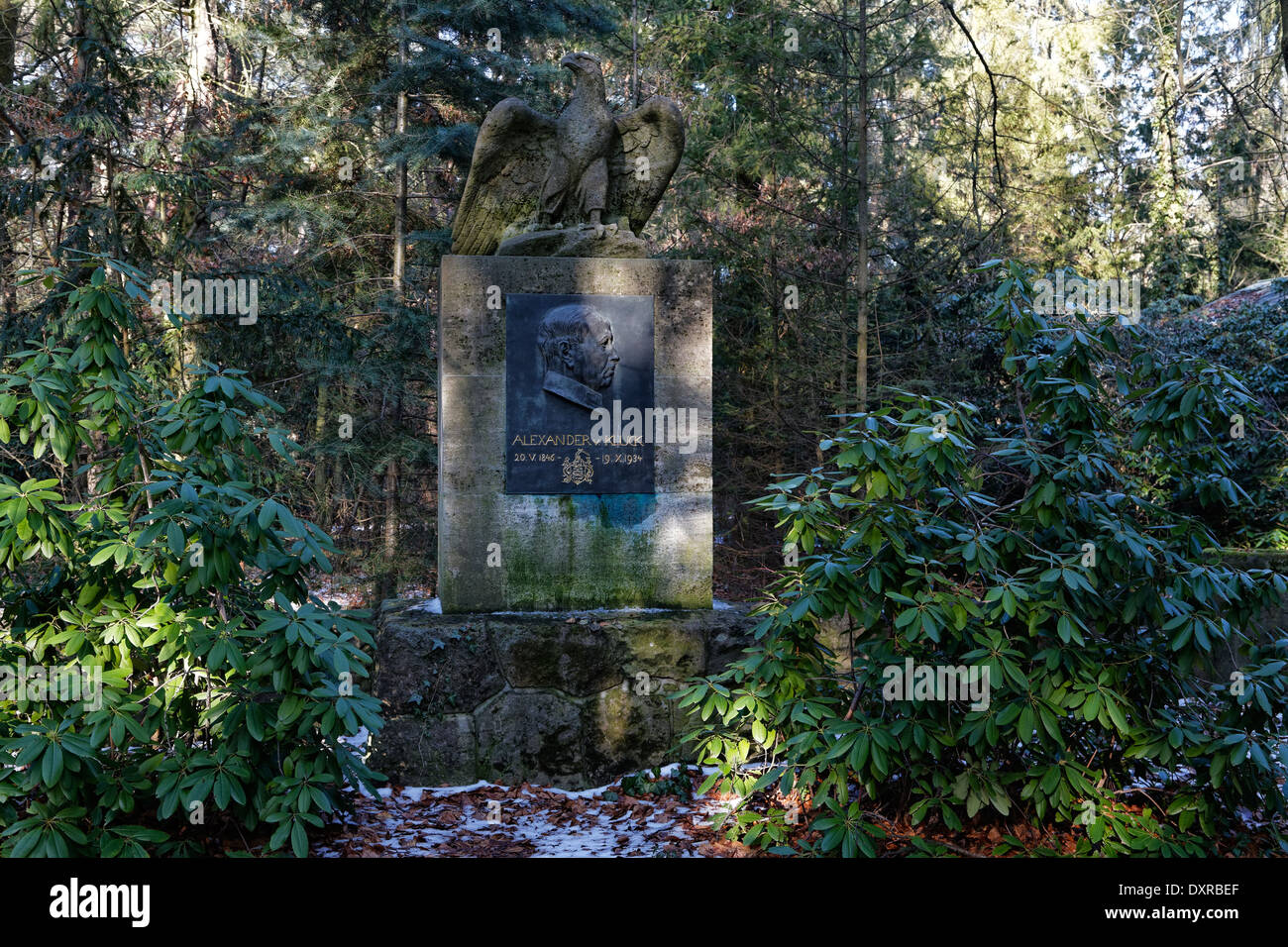 Stahnsdorf, Allemagne, Alexander Von Kluck tombe pour Banque D'Images