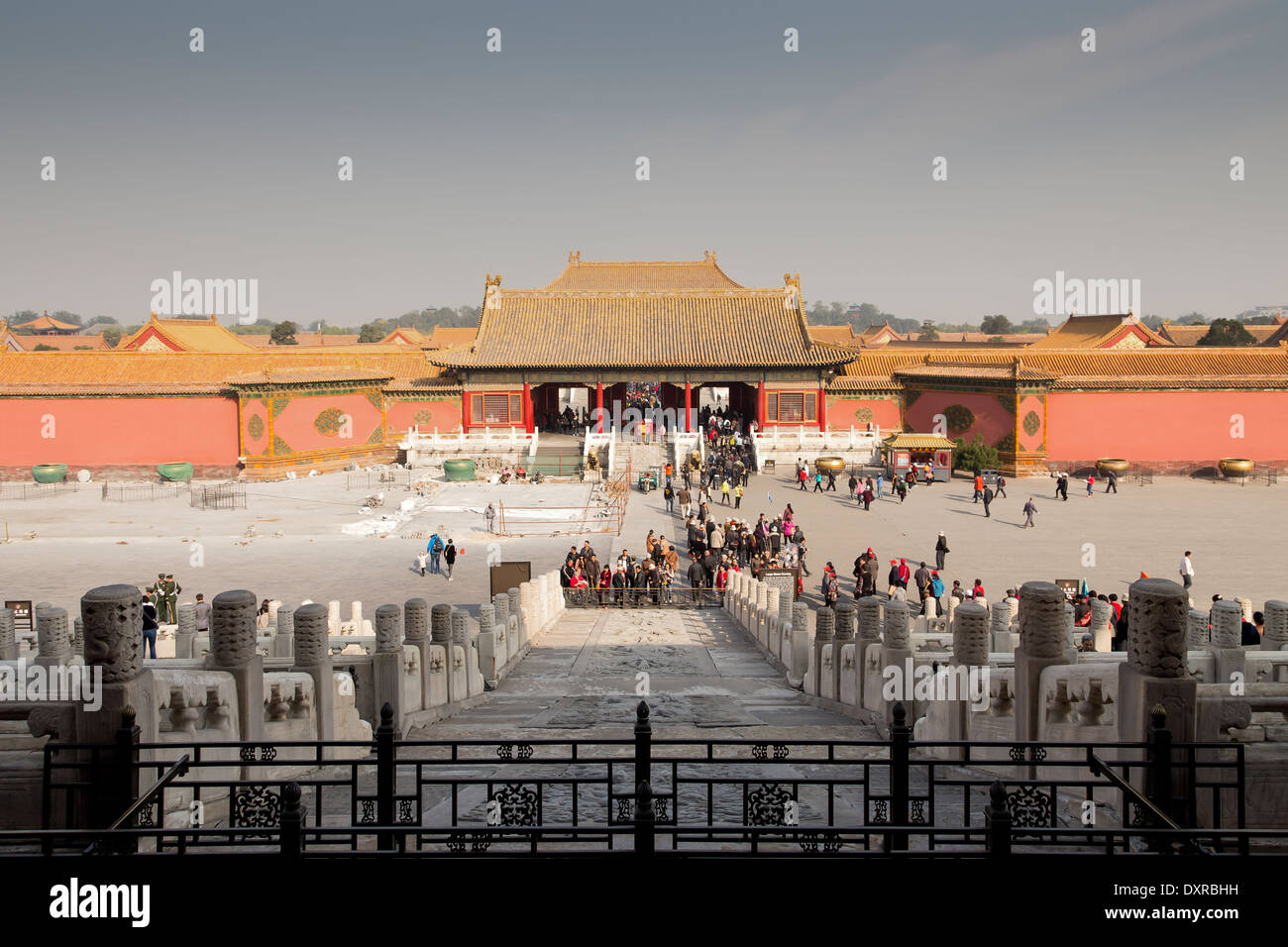 Asie Chine Beijing Cité Interdite cour extérieure Banque D'Images