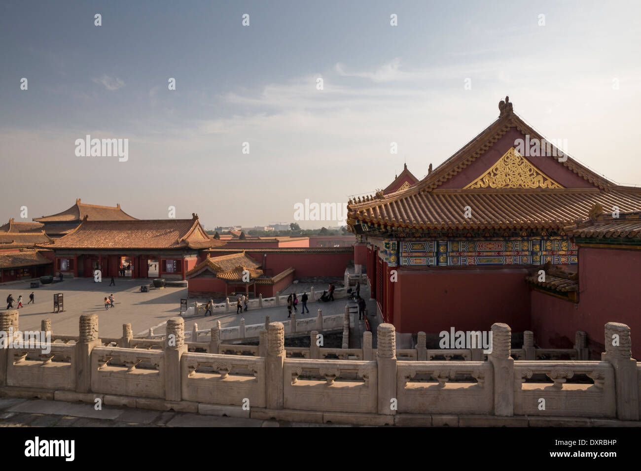 Asie Chine Beijing Cité Interdite cour extérieure Banque D'Images