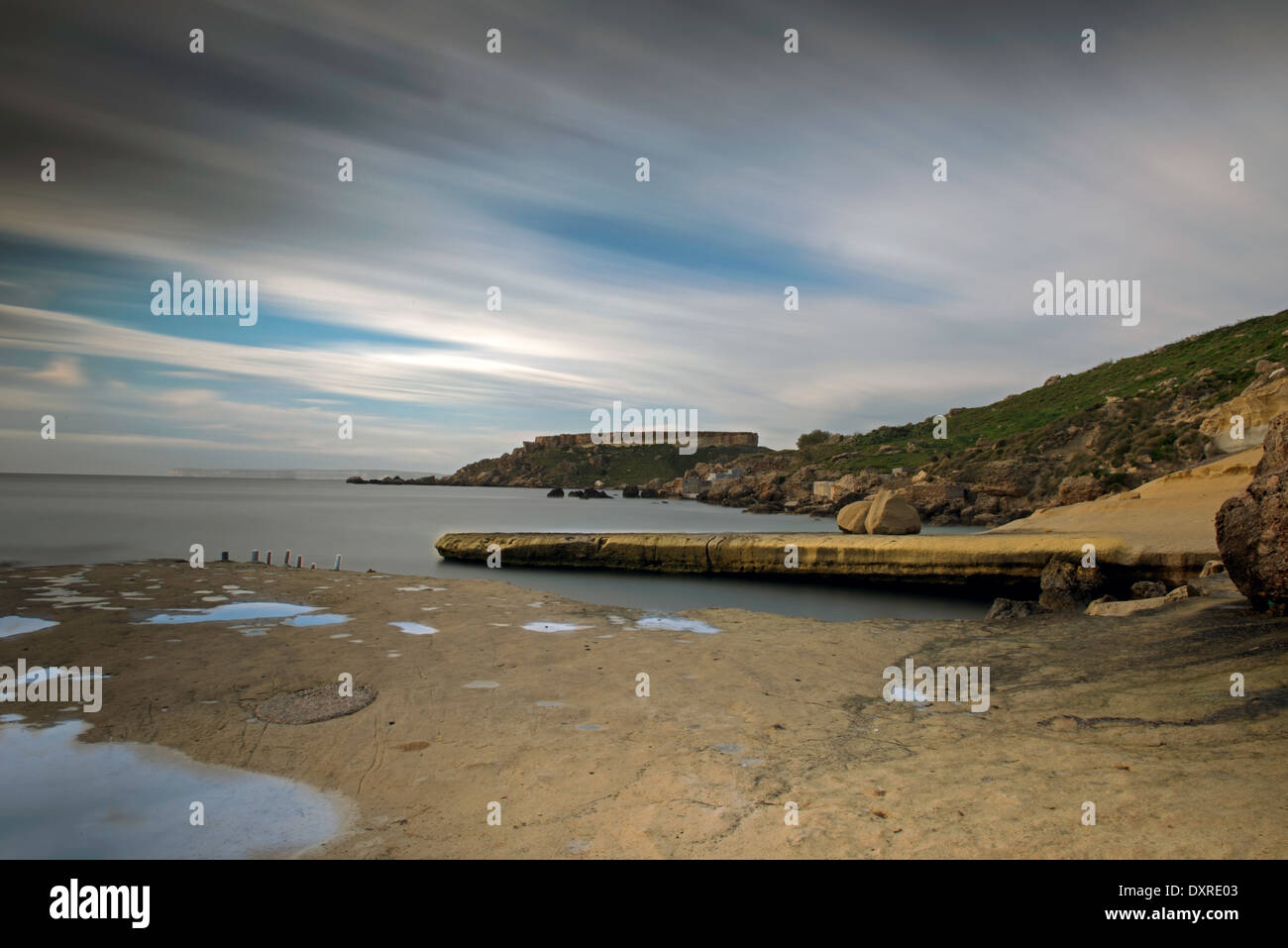 Gnejna Bay, Malte. L'Europe. Banque D'Images