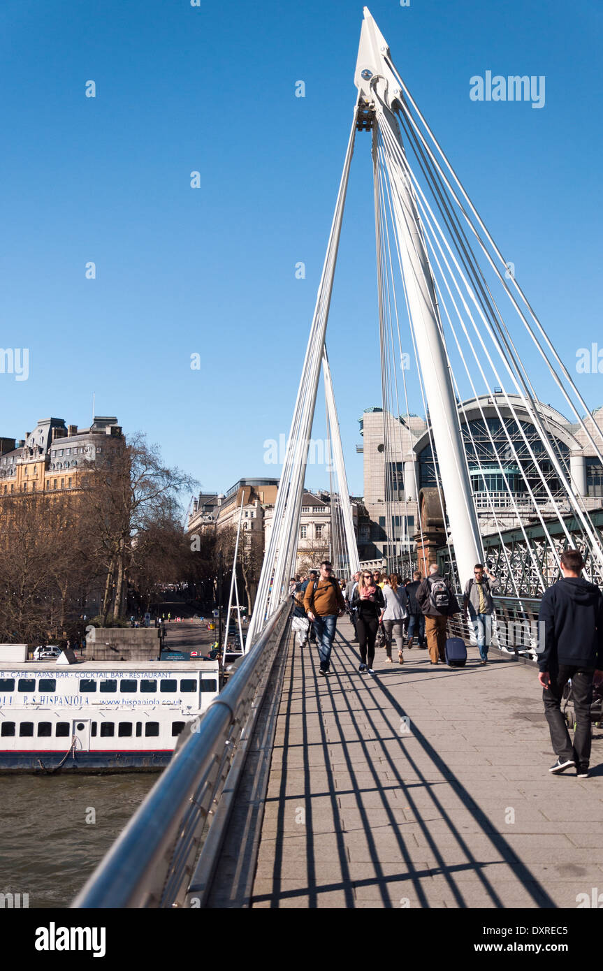 Célèbre vue le long et autour de la Tamise à Londres près de London eye Banque D'Images