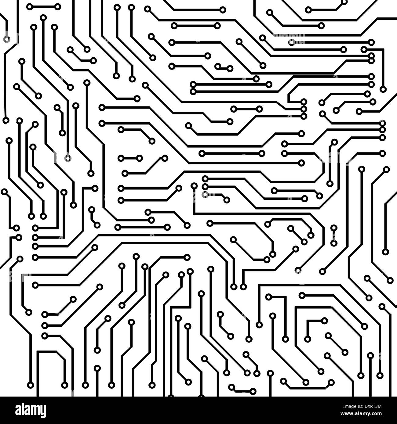 Circuit board background vector Banque D'Images