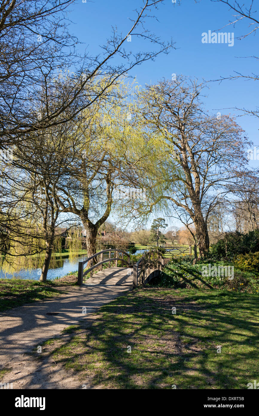 Jardins du Château de Hever Banque D'Images