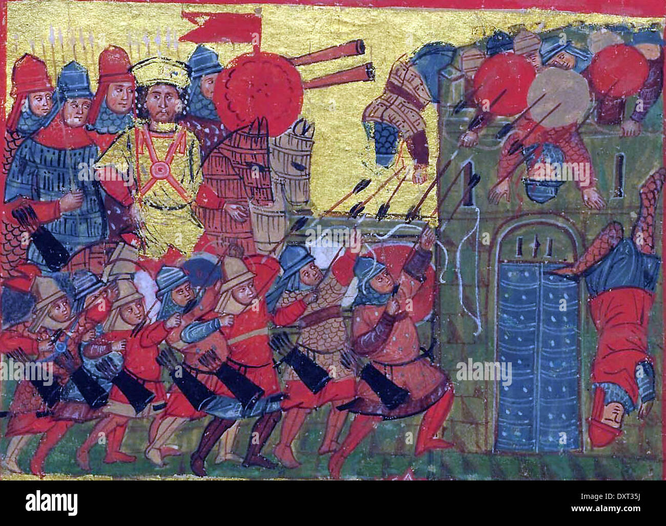 Alexandre le Grand et l'infanterie envahir Athènes Banque D'Images