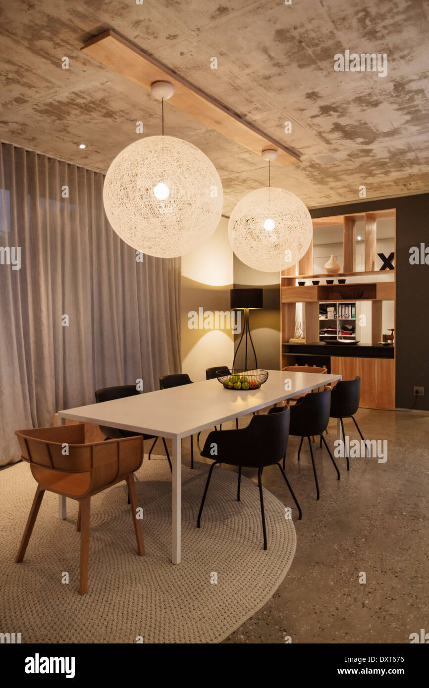 Salle à manger moderne Banque D'Images