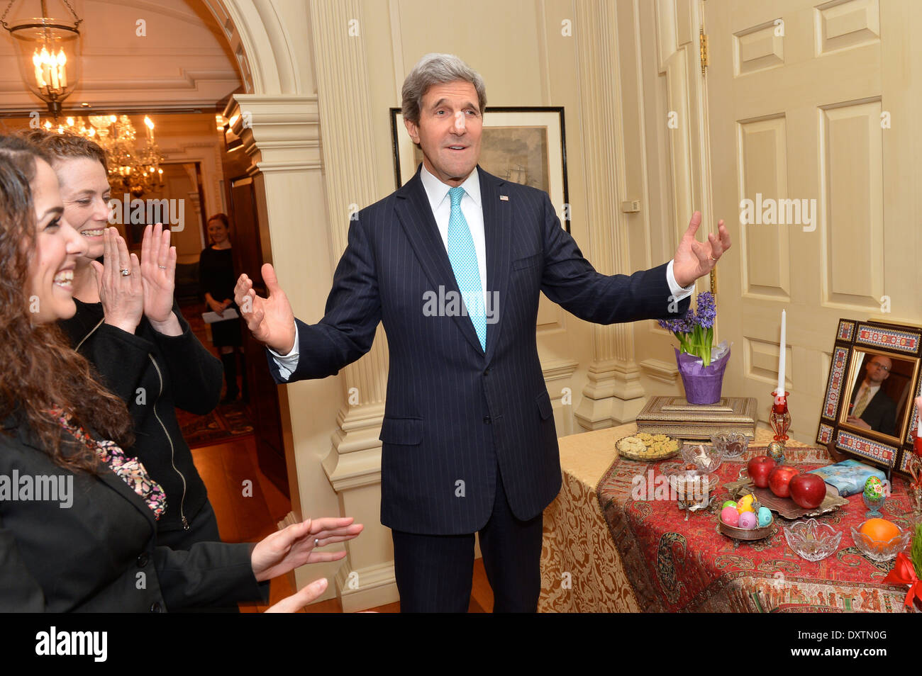 Iranian-Americans Secrétaire Kerry se joint à la célébration de Norouz Banque D'Images