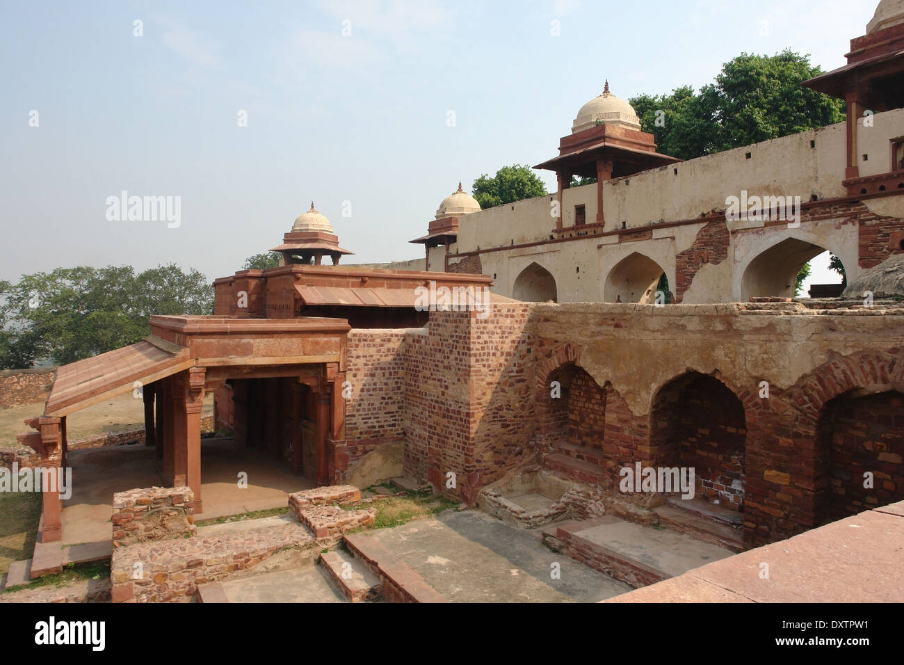 Détail architectural autour de Fatehpur Sikri, une ville de l'Uttar Pradesh, Inde Banque D'Images
