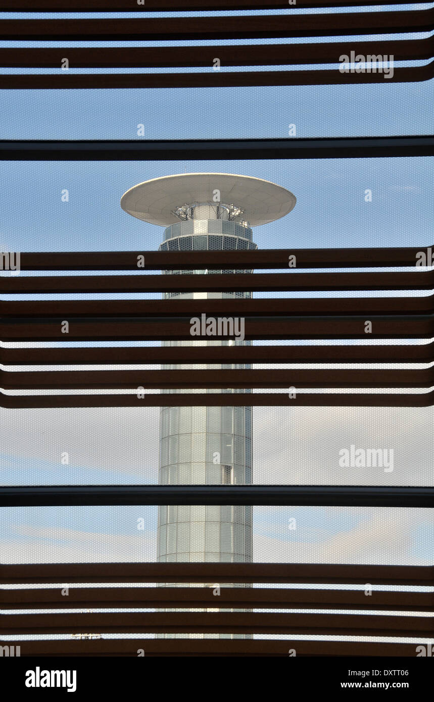 La tour de contrôle de l'aéroport Paris Charles-de-Gaulle Roissy France Banque D'Images