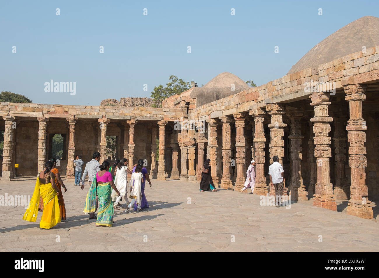 L'Inde, Uttar Pradesh, New Delhi, Qutab Minar Banque D'Images