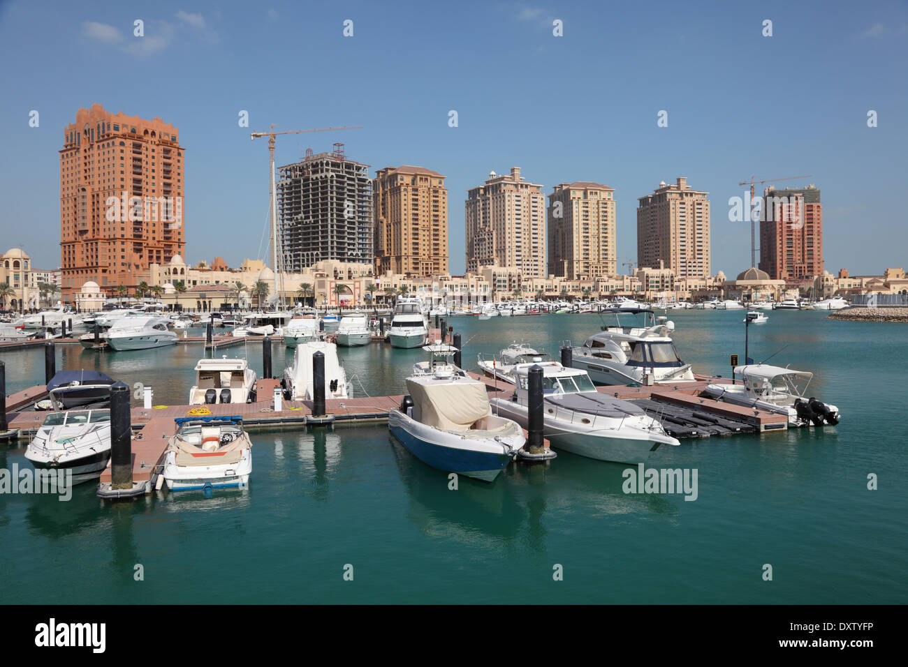 Marina de Porto Saoudite. Doha, au Qatar, au Moyen-Orient Banque D'Images