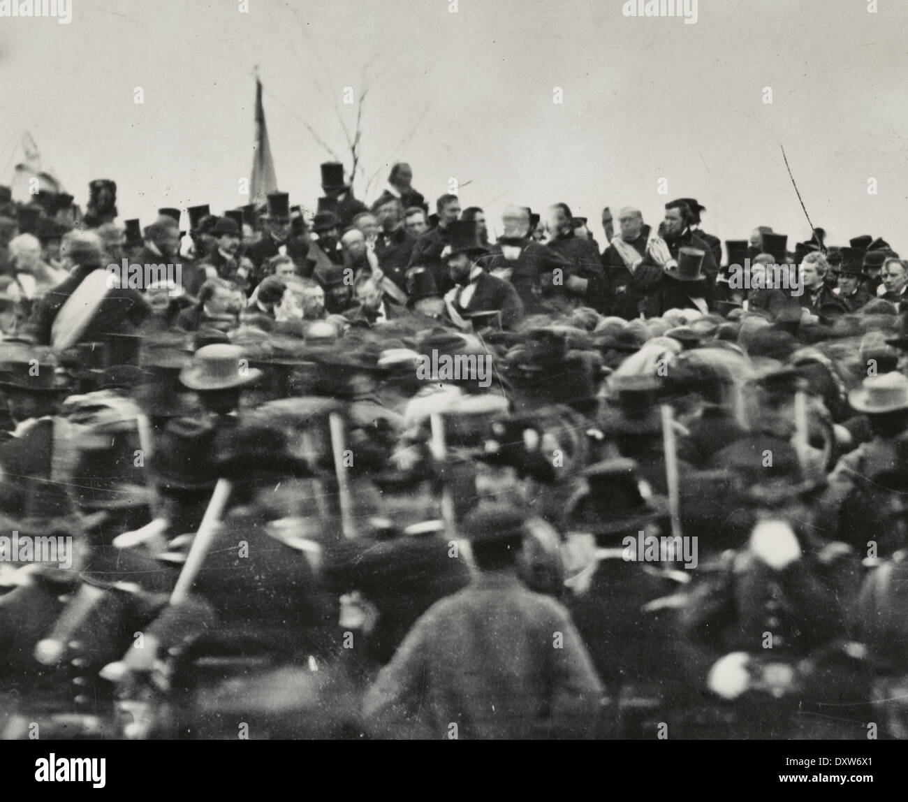 Lincoln Gettysburg, Gettysburg, Pennsylvanie, USA la Guerre Civile, 1863 Banque D'Images