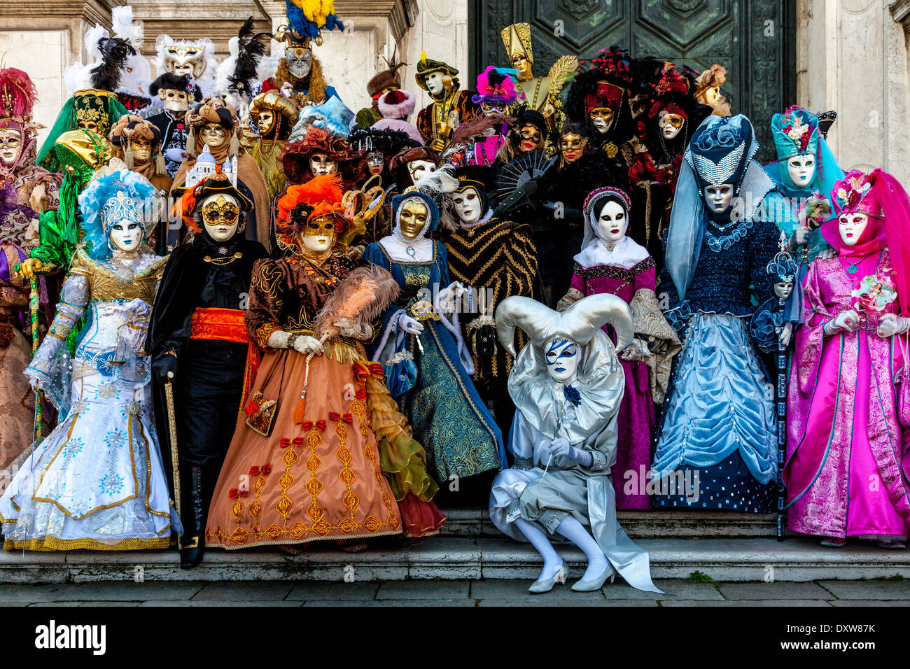 Les gens en costume, Carnaval de Venise, Venise, Italie Photo Stock - Alamy