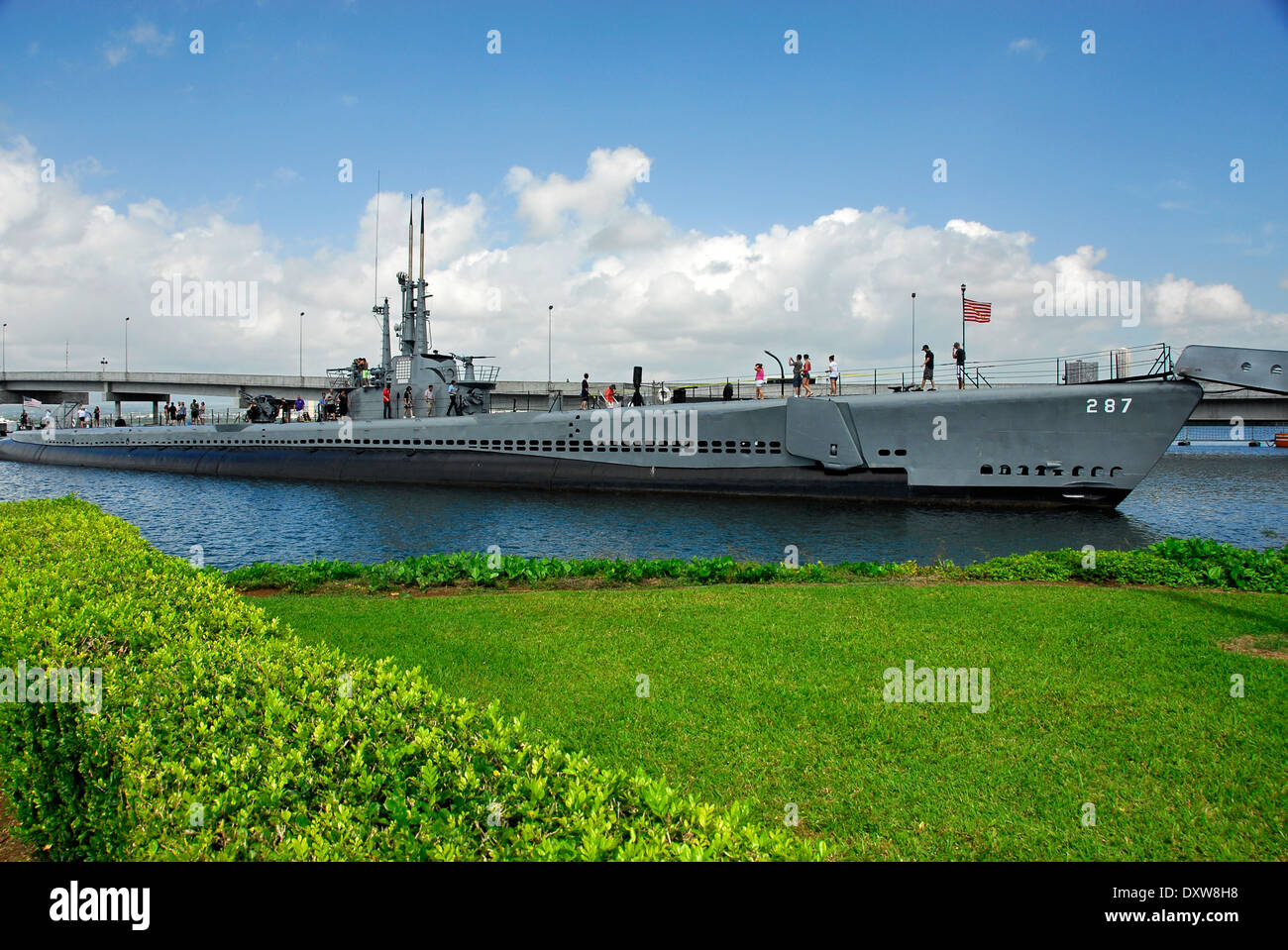 Sous-marin USS Bowfin dans Pearl Harbour National Park dans Oahu, dans l'état de New York Banque D'Images