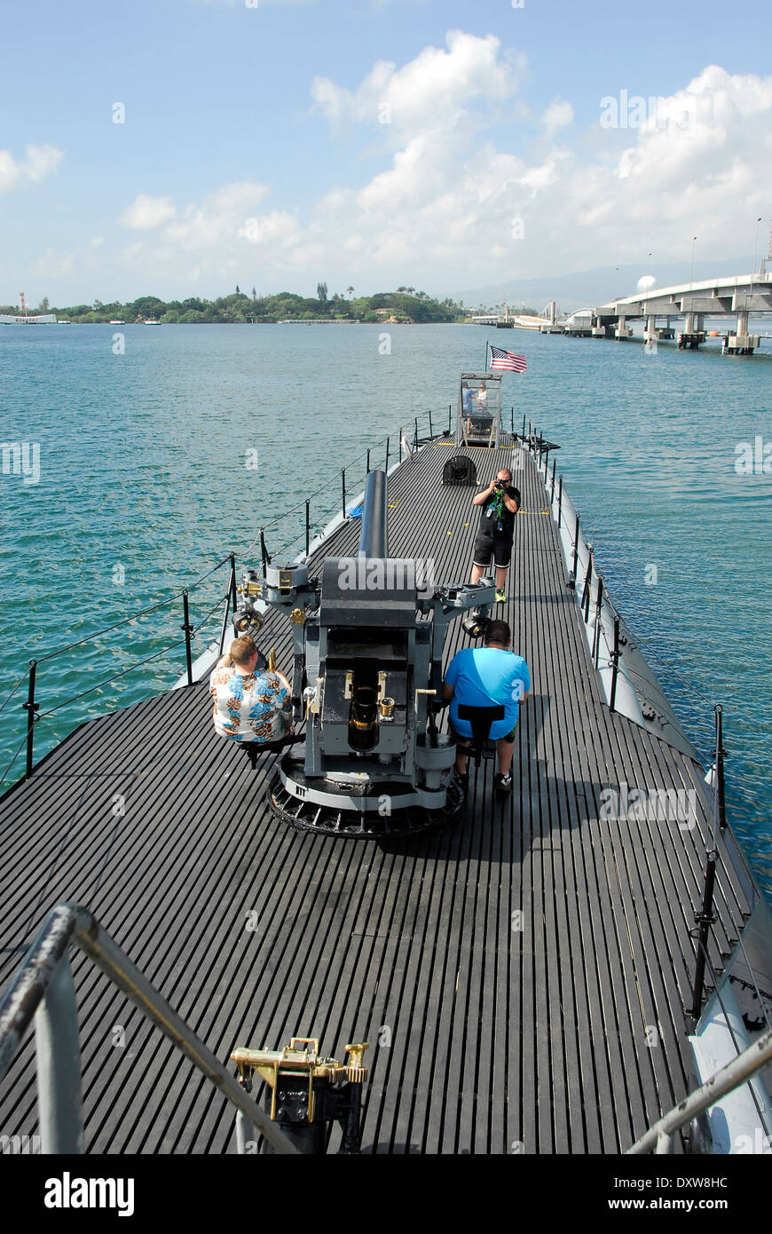 Sous-marin USS Bowfin dans Pearl Harbour National Park dans Oahu, dans l'état de New York Banque D'Images