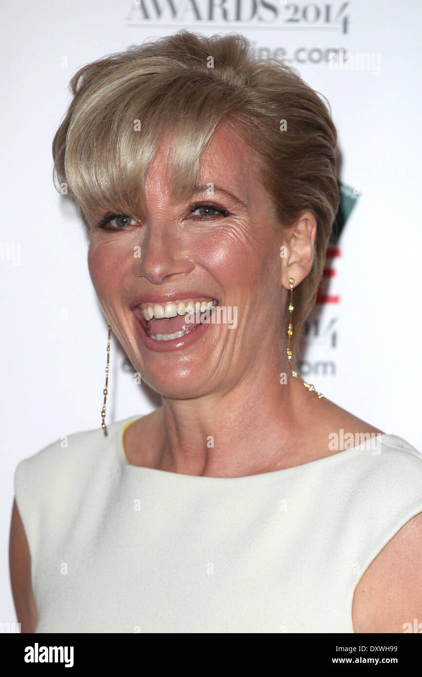 Emma Thompson arrivant pour l'Empire Film Awards 2014, Grosvenor House Hotel, Londres. 30/03/2014 Banque D'Images