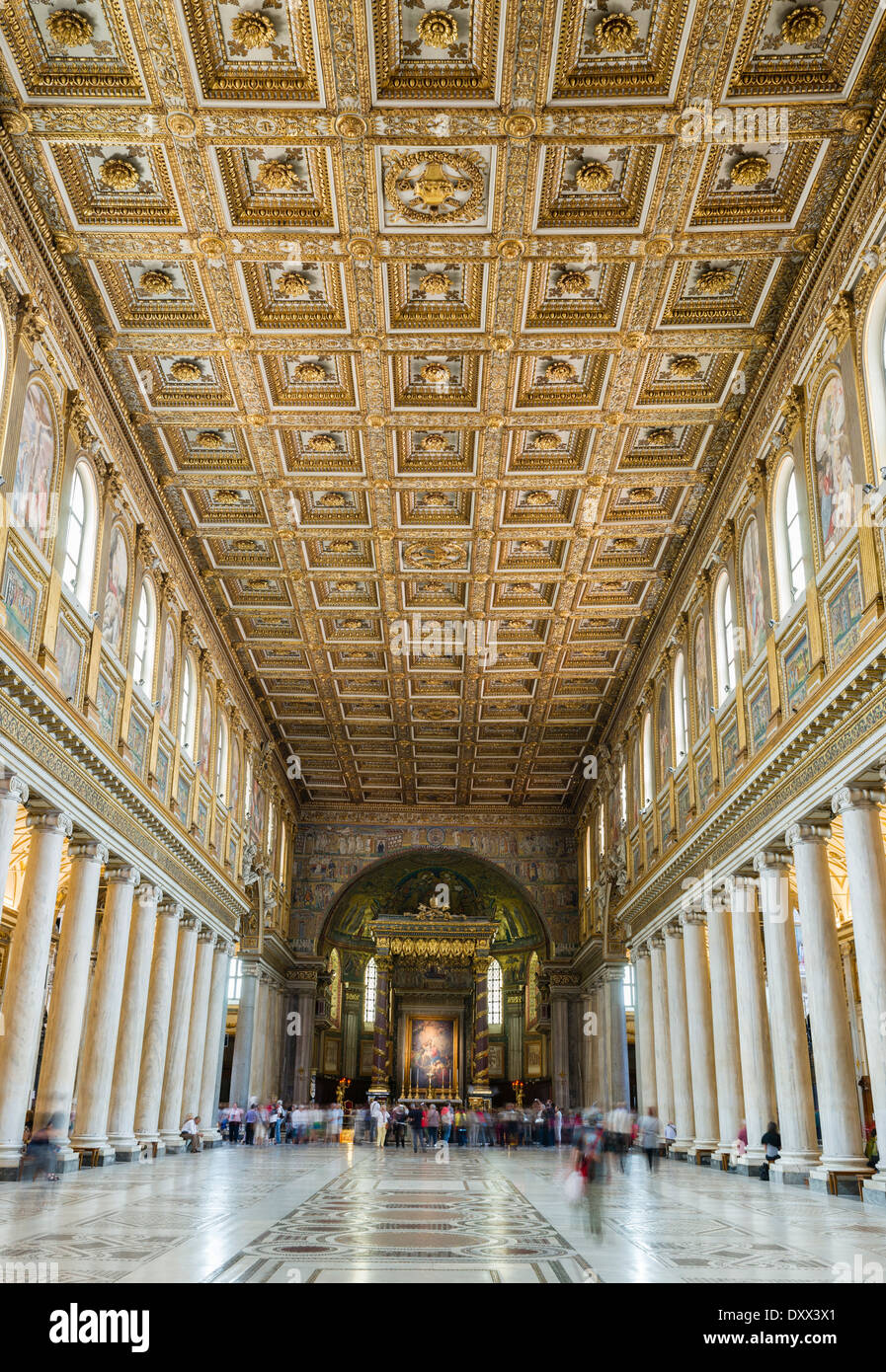 Santa Maria Maggiore, Basilique papale, 432-440 AD, de style marbre Cosmati, Vatican, Rome, Latium, Italie Banque D'Images