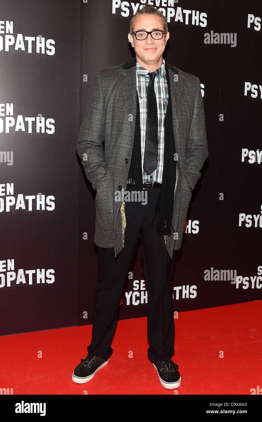 Baz Ashmawy La Premiere irlandaise de sept psychopathes au Savoy Cinema comprend : Baz Ashmawy Où : Dublin Irlande Quand : 28 Nov 2012 Banque D'Images