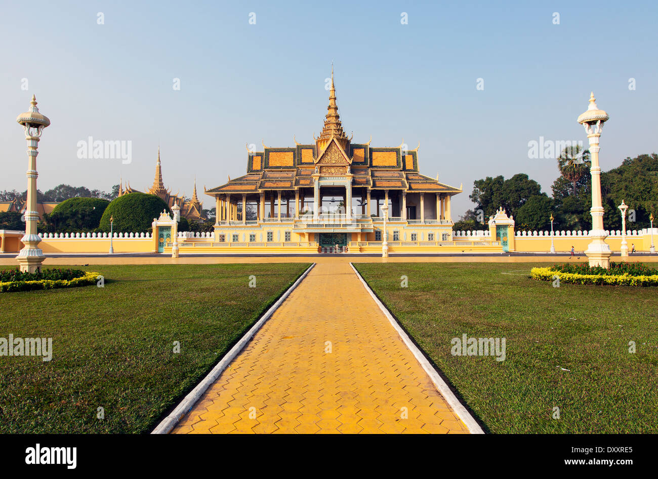 Le pavillon de la lune ( Preah Thineang Chan Chhaya ) du complexe du Palais Royal, Phnom Penh, Cambodge Banque D'Images