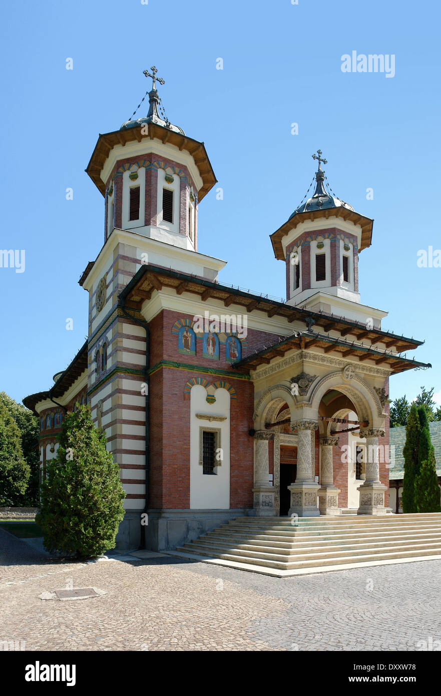 Le monastère de Sinaia, un monastère situé en Roumanie Banque D'Images