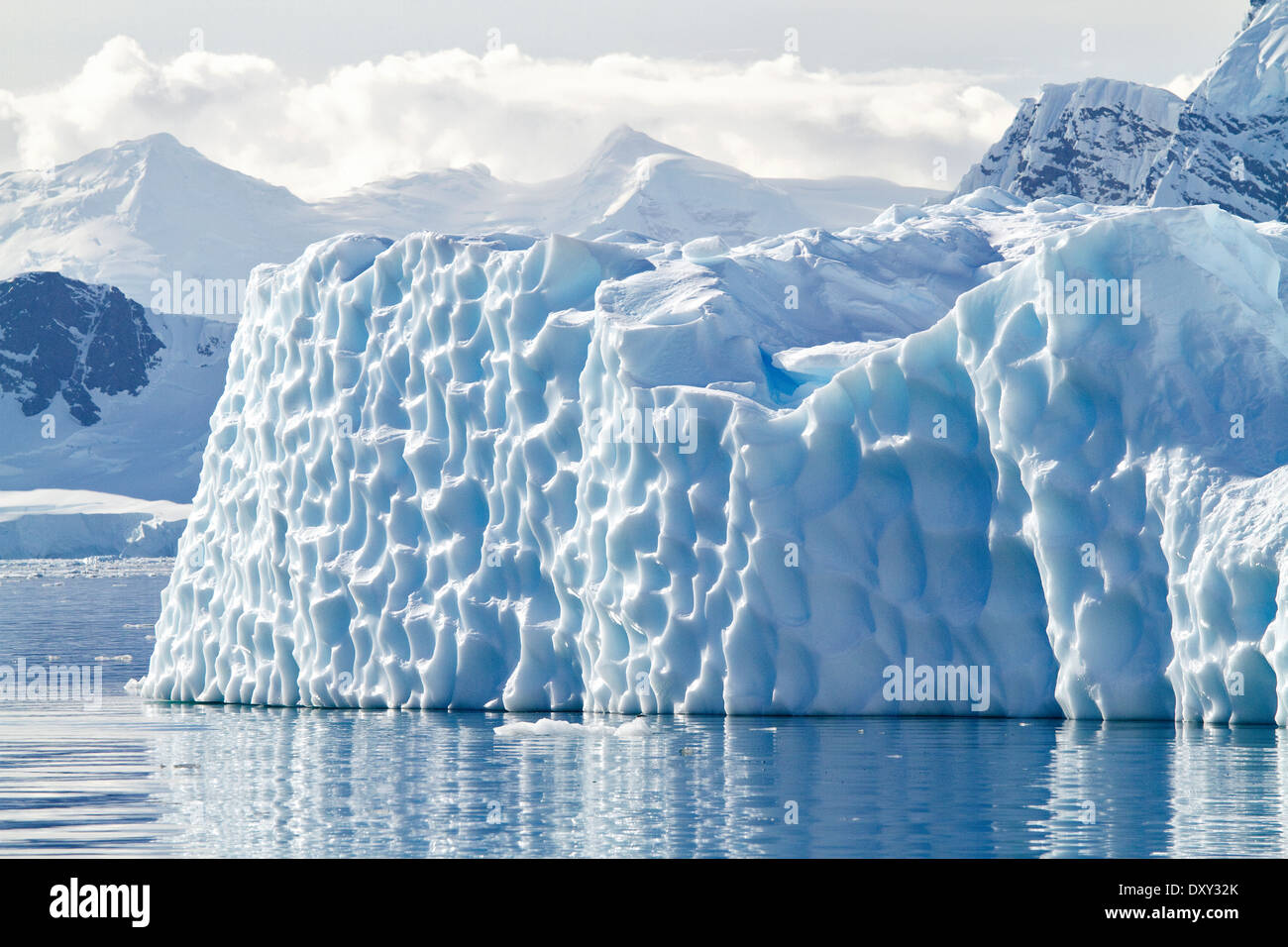 L'antarctique Antarctique iceberg bleu paysage de glace, Berg, d'icebergs et de la glace. Banque D'Images