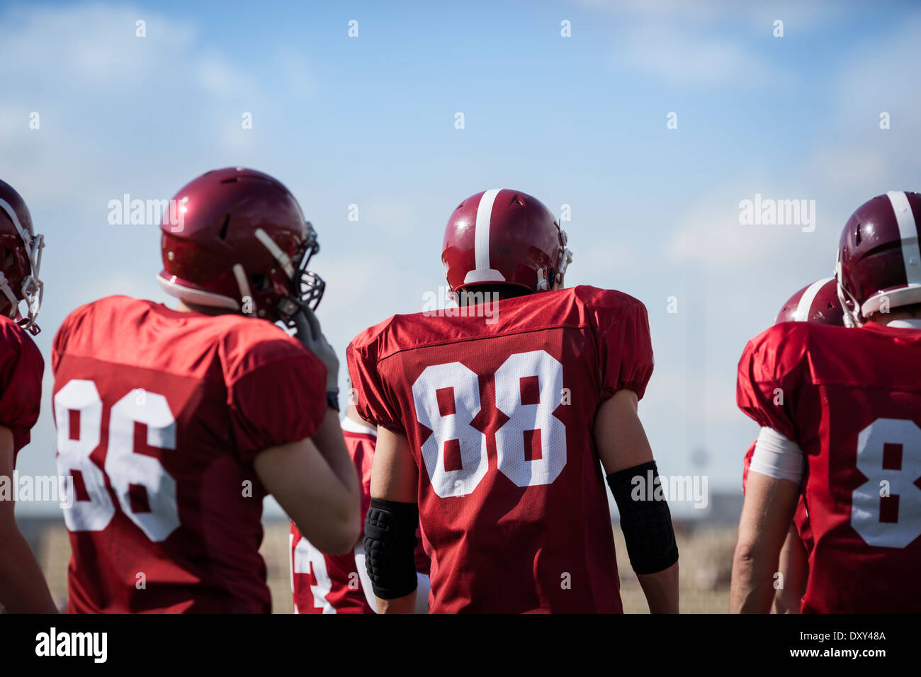 L'équipe de sport concept, selective focus sur l'homme le plus proche Banque D'Images