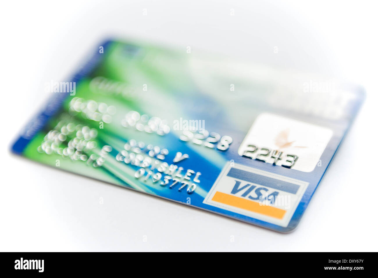 Carte de crédit Visa Banque D'Images