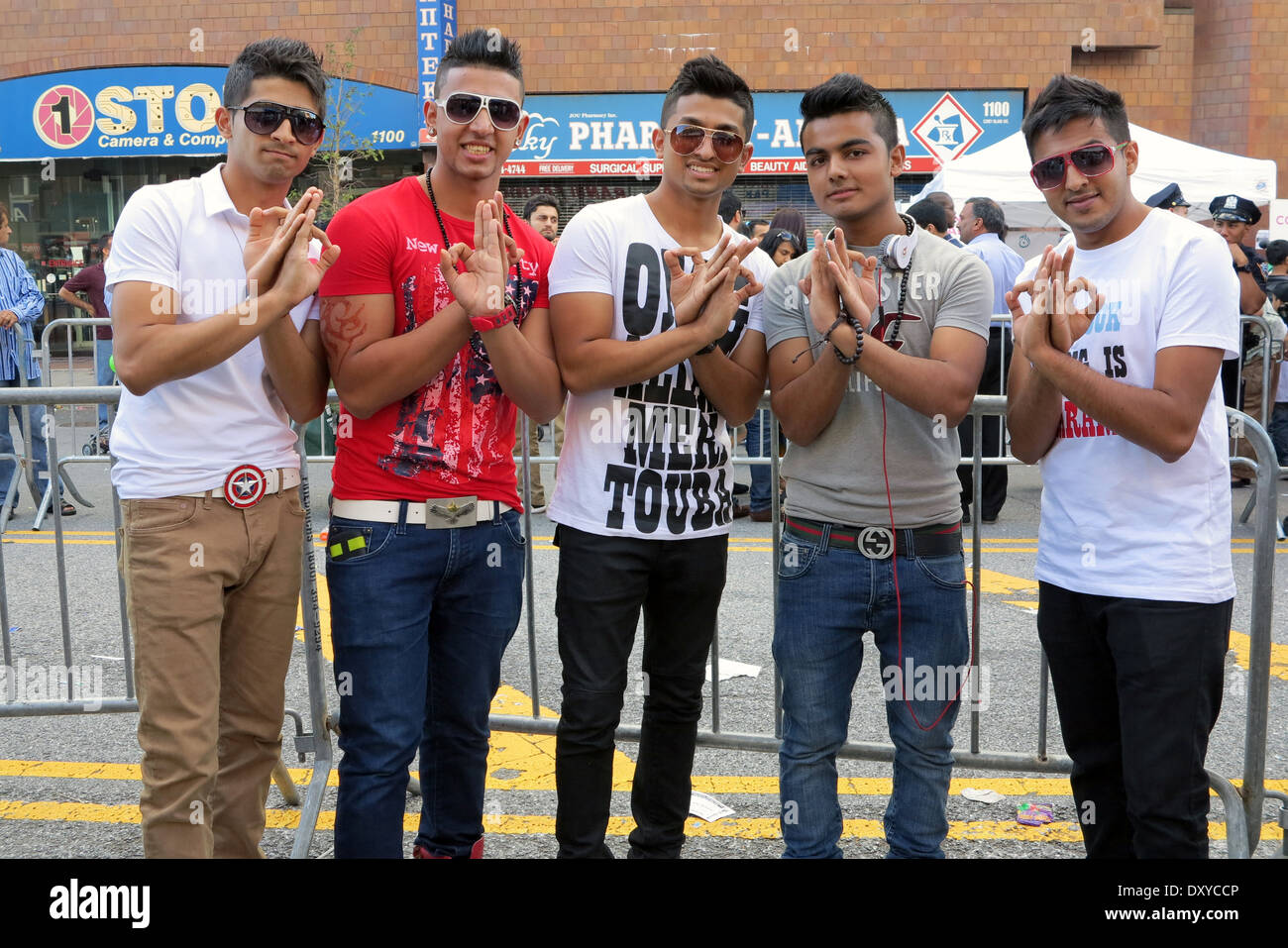 Festival de rue le jour de l'indépendance du Pakistan et justes dans 'Little Pakistan' dans la section de Midwood Brooklyn, NY, 2012. Banque D'Images