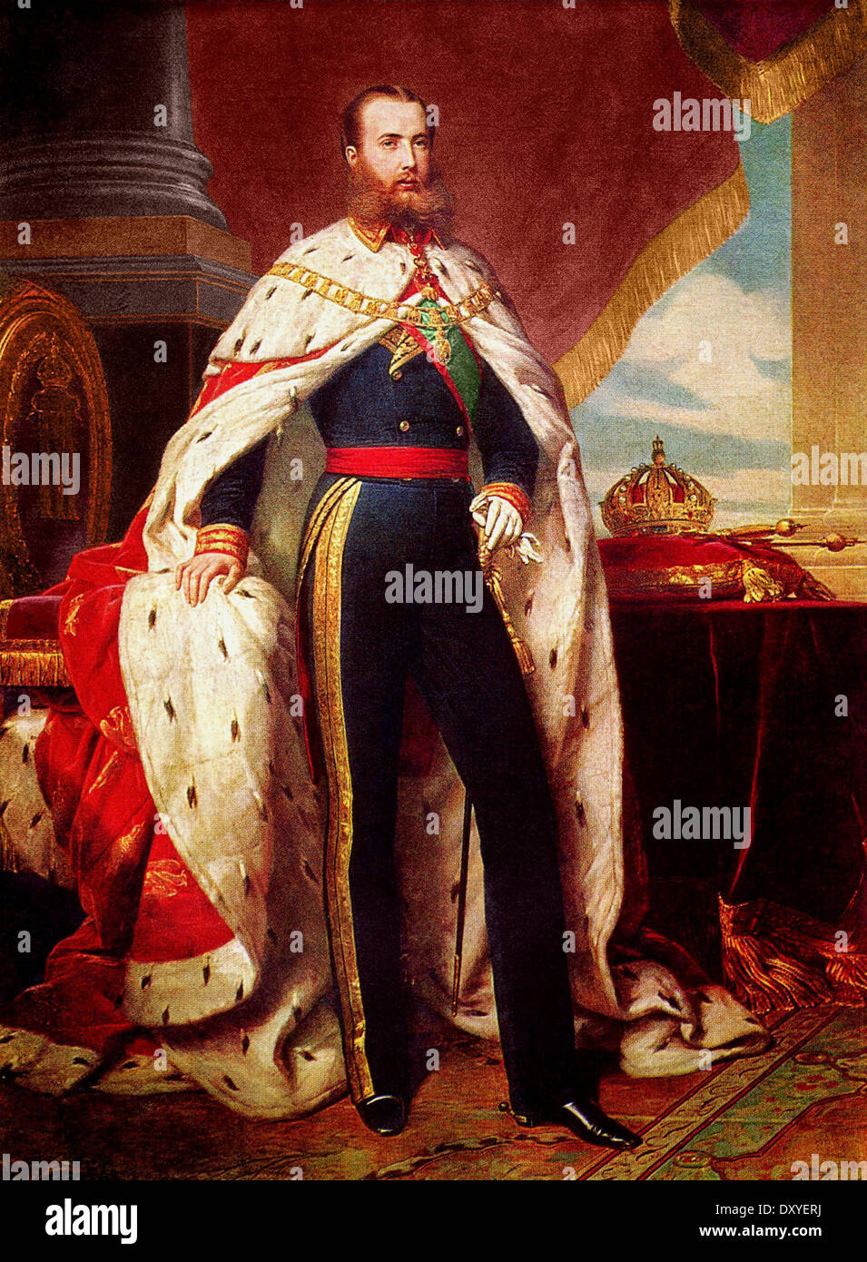 Maximilien I DU MEXIQUE (1832-1867) par Franz Winterhalter en 1964 Banque D'Images