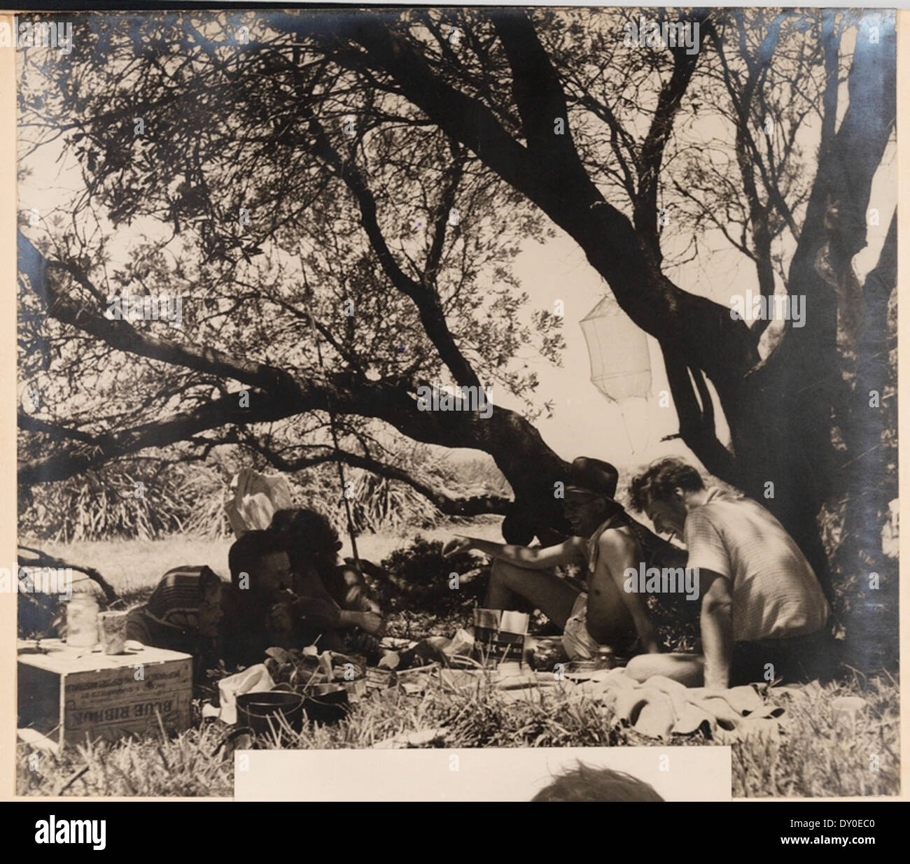 Scène de Camp Camping sur Culburra Beach par Max Dupain et coton Olive Banque D'Images