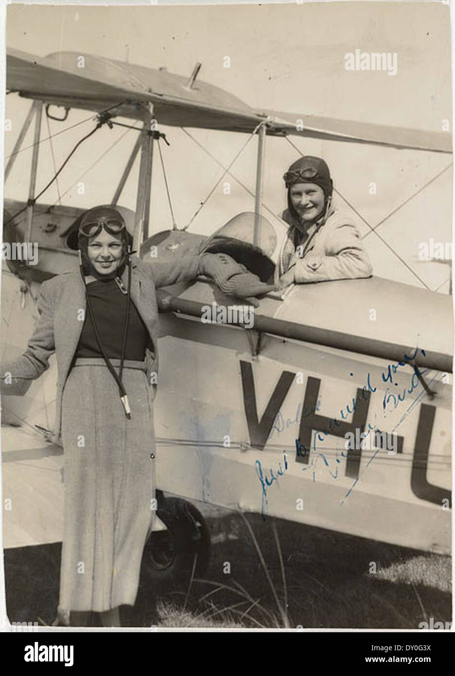 Jocelyn Howarth et Nancy Bird, ca. 1930-33 / par photographe inconnu Banque D'Images