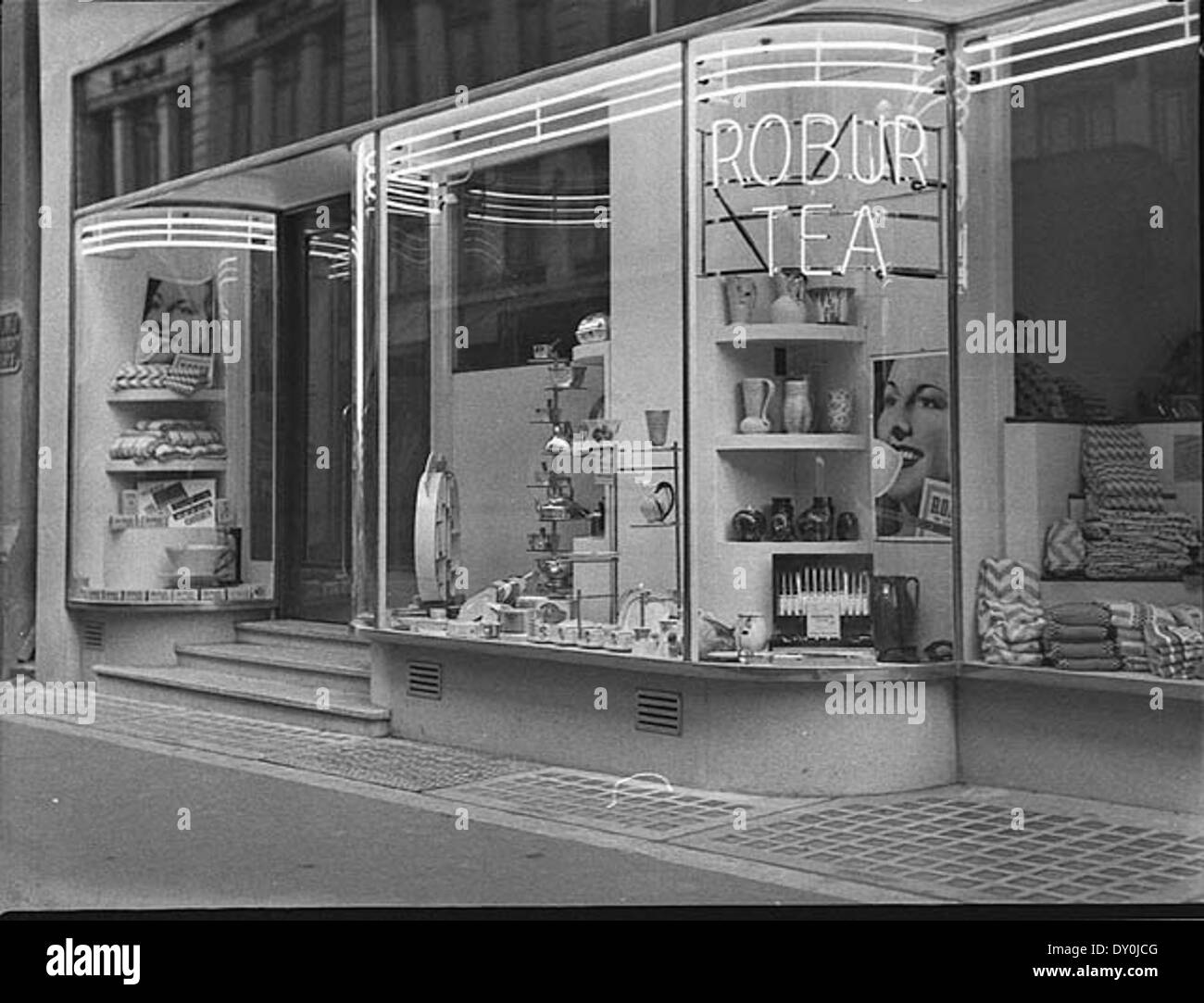 Shop à Maroubra Junction, 28 mars 1939, par Sam Hood Banque D'Images