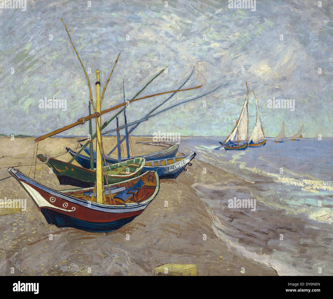 Tableau Vincent Van Gogh | Bateau de Pêche à Saintes Maries
