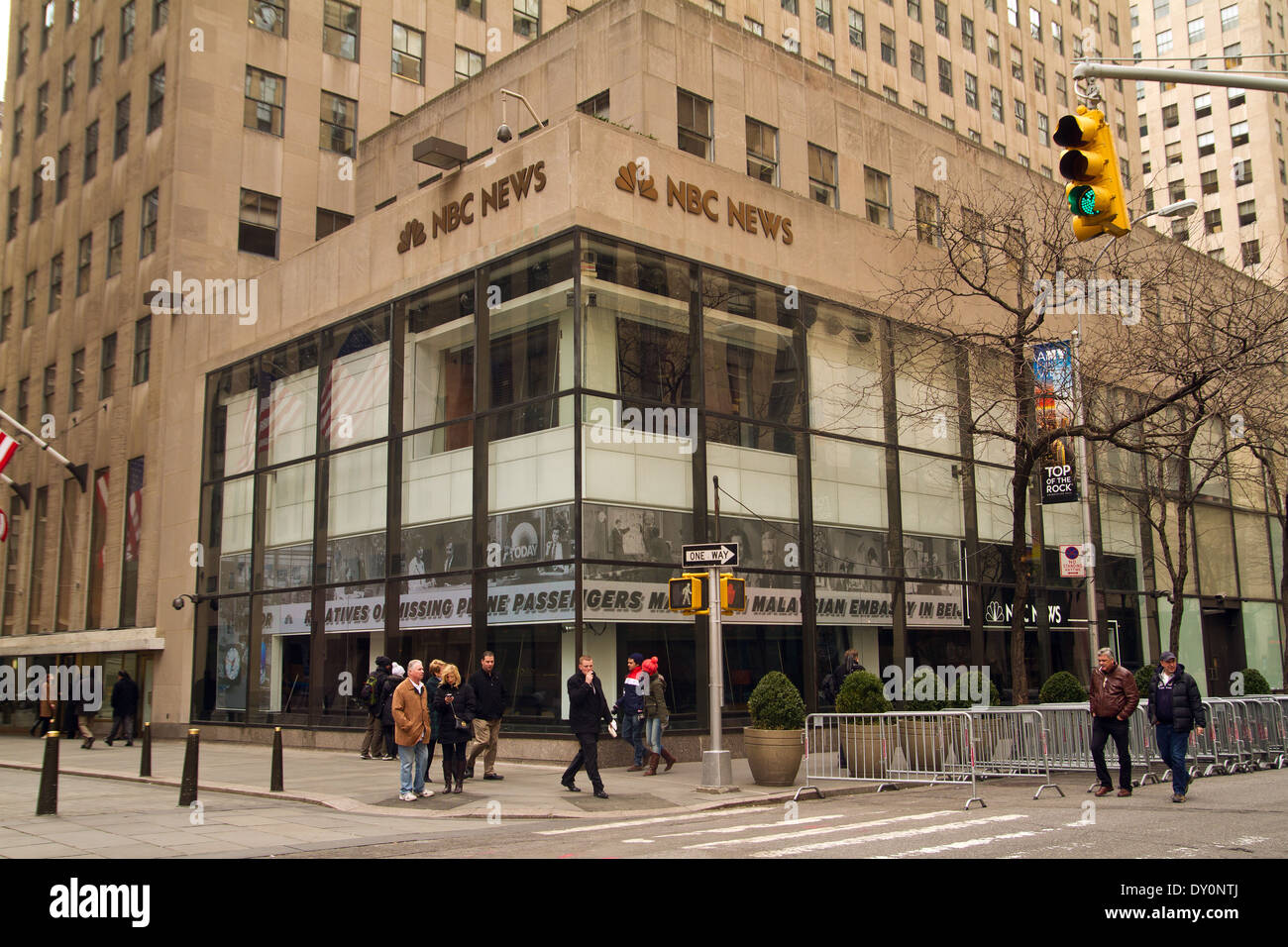 NBC News 25.03.2014 New York Banque D'Images