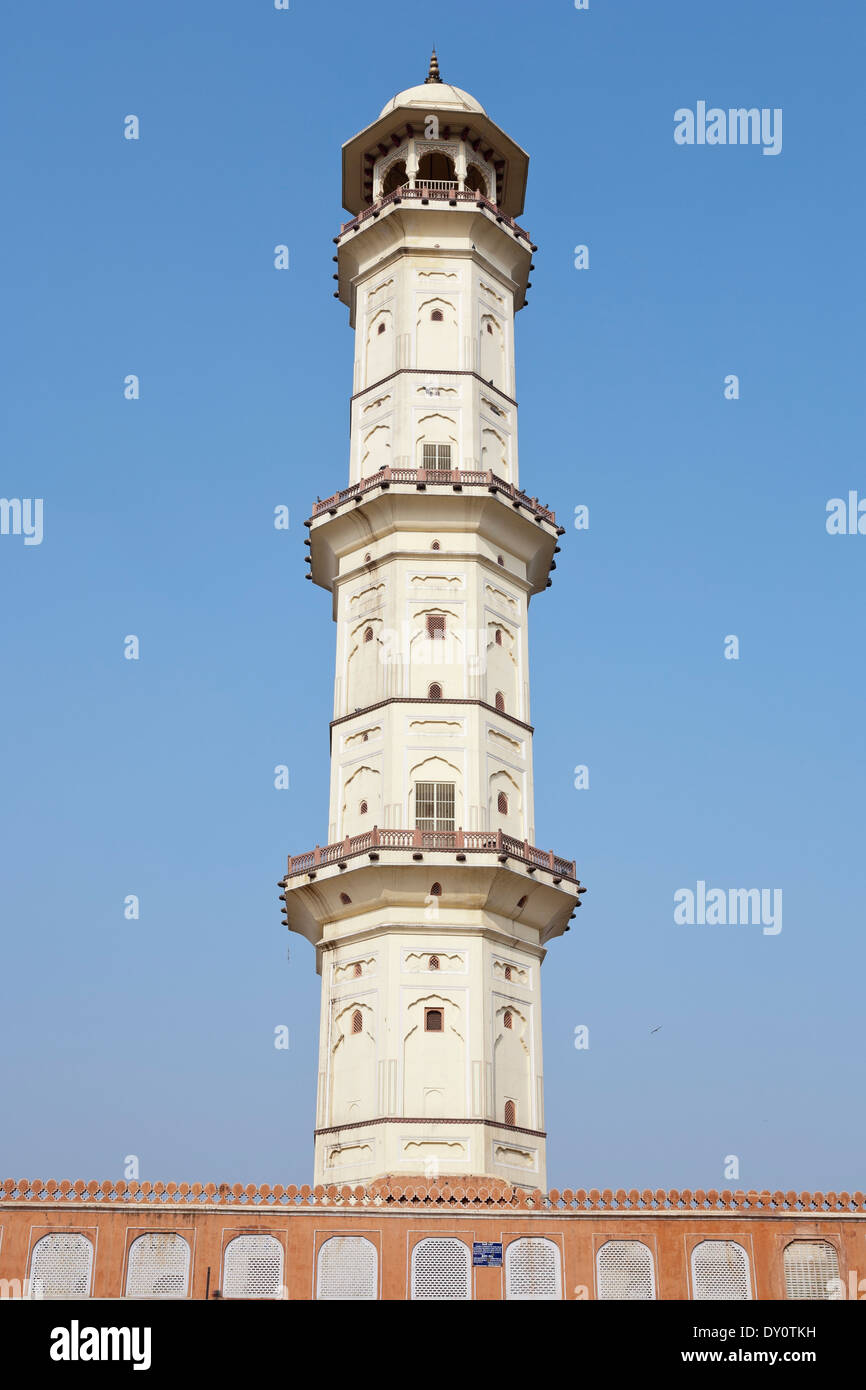Jaipur, Rajasthan, Inde. Iswari Minar Swarga Sal ou le minaret perçant le ciel Banque D'Images
