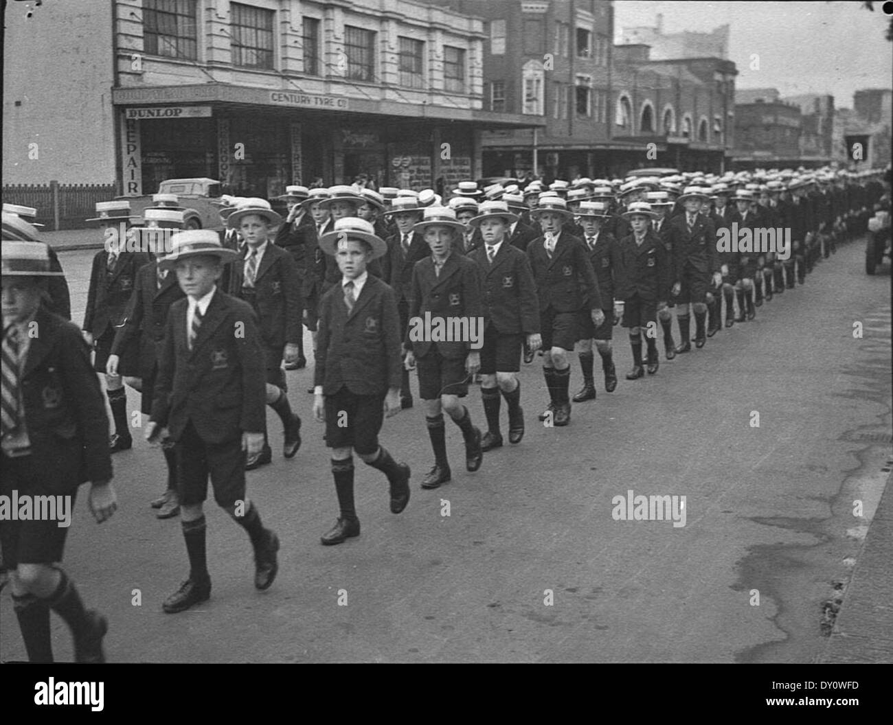 Une photographie de Sam Hood du concours de la Saint Patrick tenu le 11 mars 1939. L'événement, capturé dans des photographies d'époque, célèbre le patrimoine irlandais en Australie et est conservé à la Bibliothèque d'État de Nouvelle-Galles du Sud. Banque D'Images