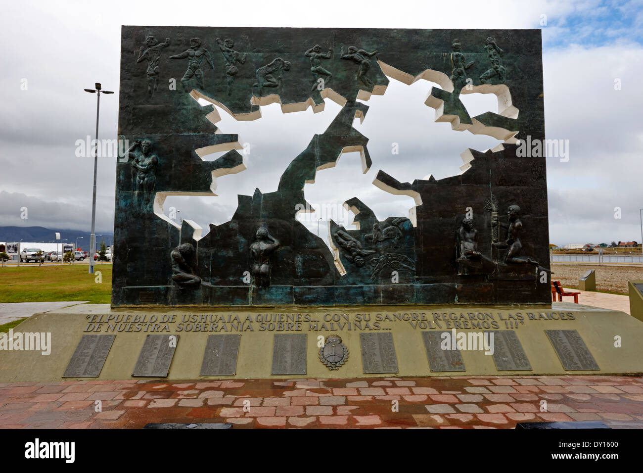 Islas malvinas memorial ushuaia argentine Banque D'Images